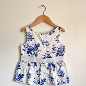 Janie and Jack Peplum Floral Top